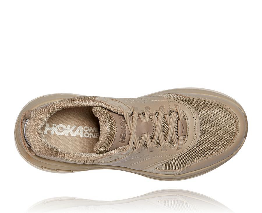 Running Shoes Mens - Hoka One One Bondi L - Brown - KSMNDYE-35